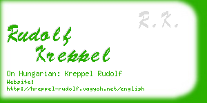 rudolf kreppel business card